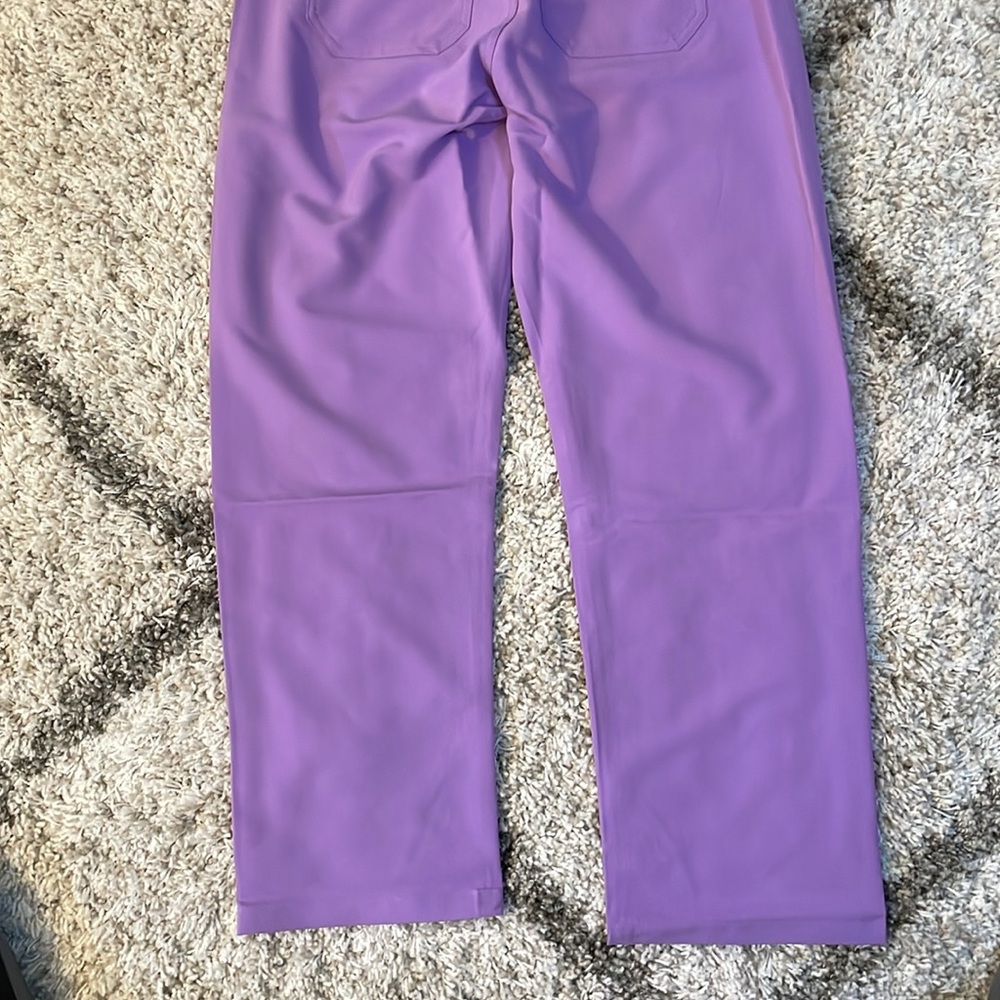 Figs High Waisted Livingston Pants in Lilac Dawn NWT - Picture 10 of 11